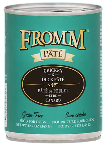 Fromm Grain Free Chicken & Duck Pate Canned Dog Food 12.2oz - Paw Naturals