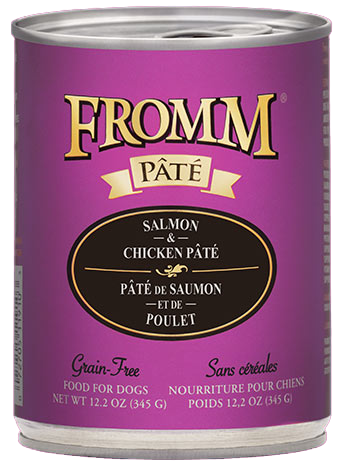 Fromm Grain Free Chicken & Salmon Pate Canned Dog Food 12.2 oz - Paw Naturals