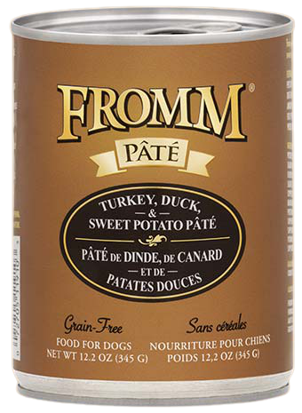 Fromm Grain Free Turkey, Duck & Sweet Potato Pate Dog Can
