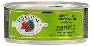 Fromm Four Star Shredded Entree in Gravy 5.5oz Canned Cat Food Surf & Turf - Paw Naturals