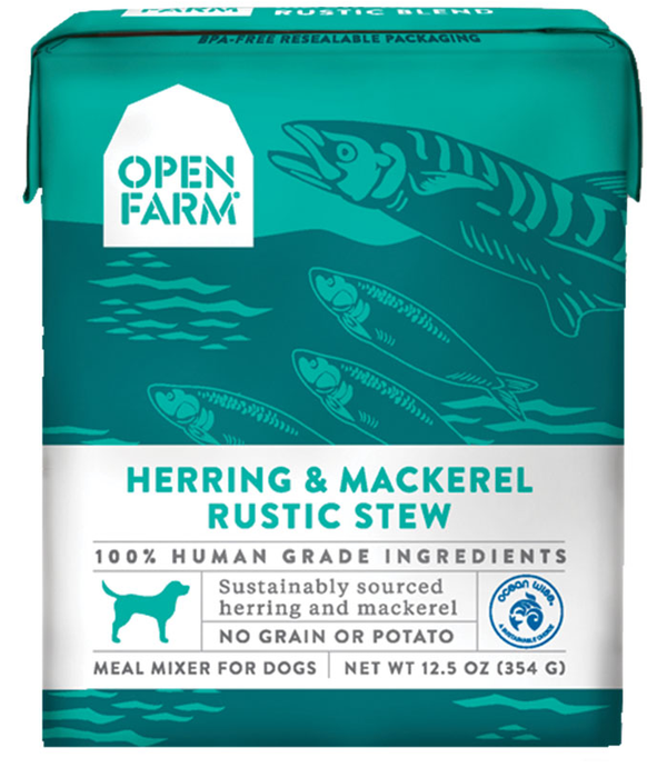 Open Farm Rustic Stew Herring & Mackerel Canned Dog Food 12.5oz