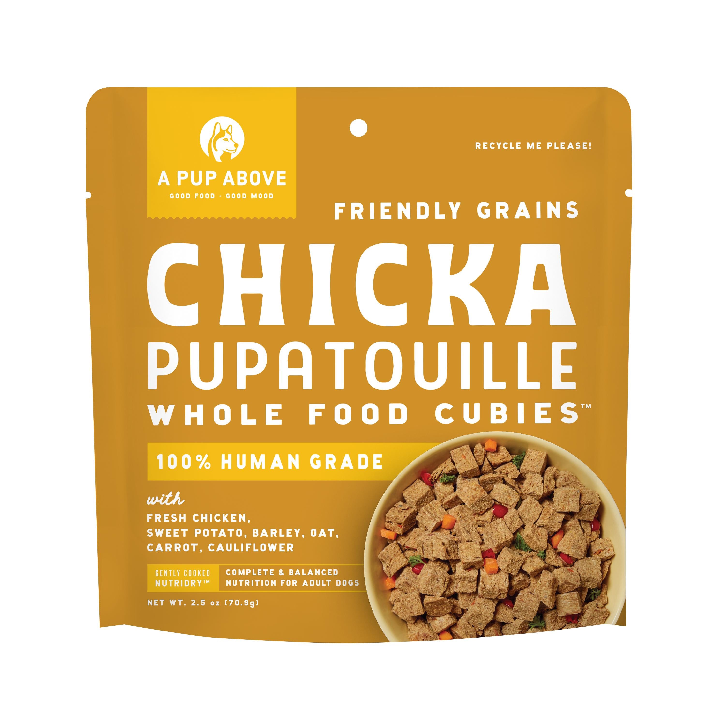 A Pup Above Whole Food Cubies Chicka Pupatouille Dry Dog Food