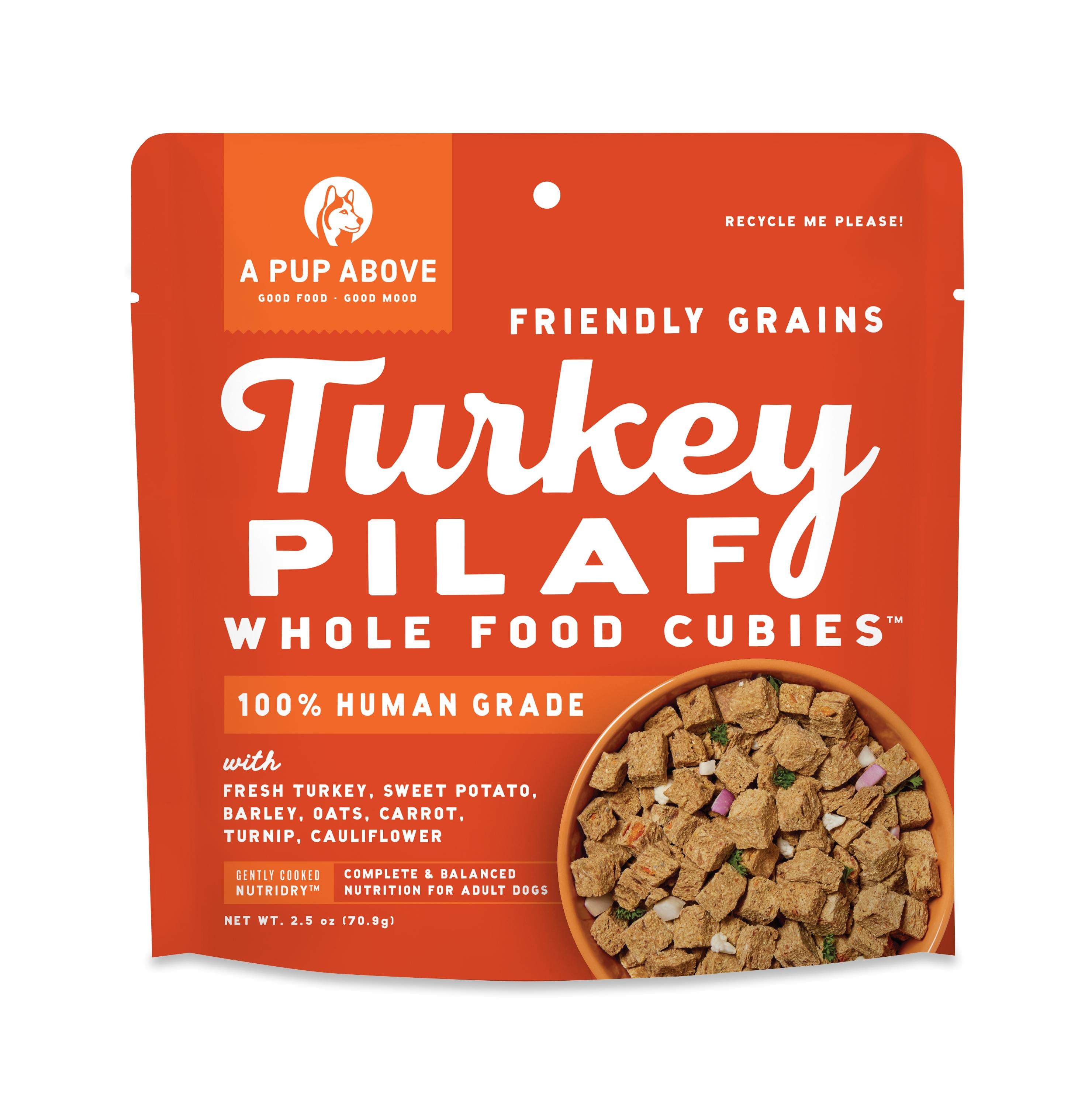 A Pup Above Whole Food Cubies Turkey Pilaf Dry Dog Food