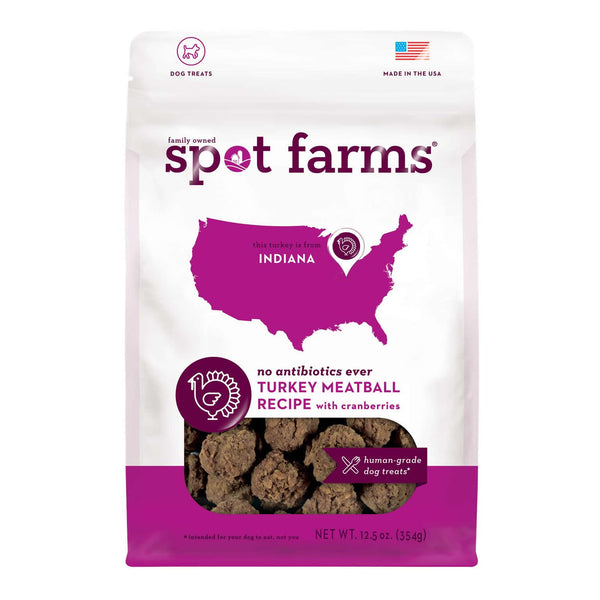 Spot Farms Organic Turkey & Cranberry Meatballs Dog Treats