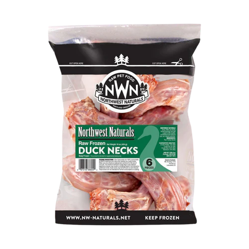 Northwest Naturals Raw Frozen Necks Duck 6pk - Paw Naturals