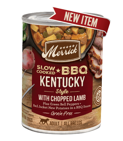 Merrick Slow-Cooked BBQ Grain-Free Canned Dog Food 12.7oz Kentucky - Paw Naturals