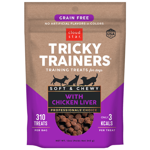 Cloud Star Tricky Trainers Grain Free Chewy Liver Dog Treats