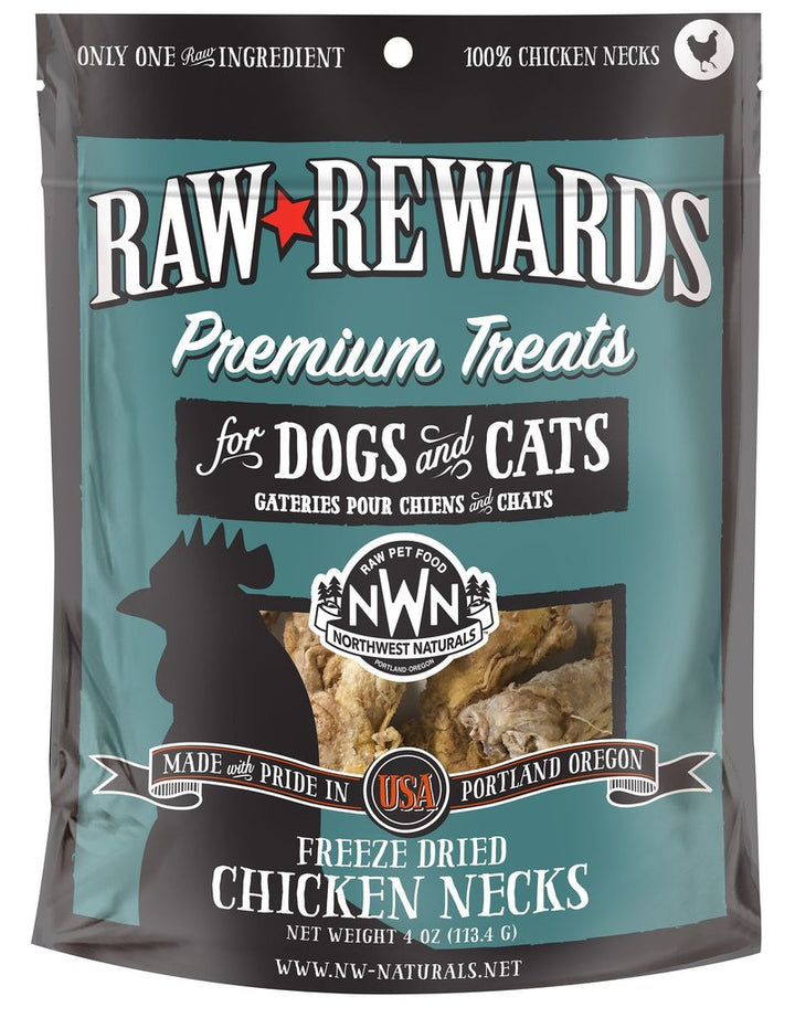 Northwest Naturals Freeze-Dried Poultry Necks For Dogs & Cats Chicken Necks - Paw Naturals