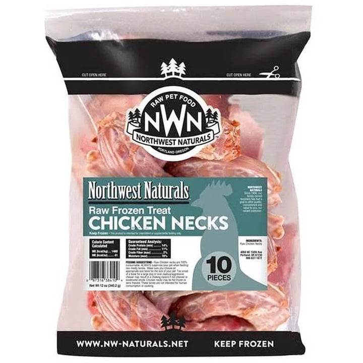 Northwest Naturals Raw Frozen Necks Chicken 10pk - Paw Naturals