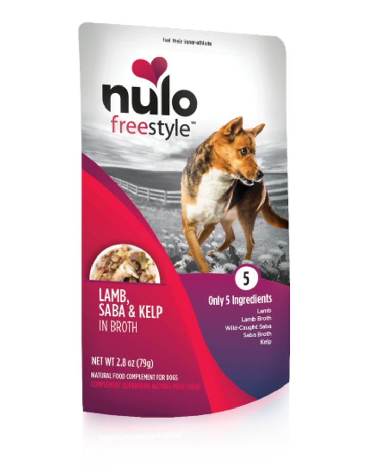 Nulo Freestyle Grain-Free Natural Food Compliment Dog Treat 2.8oz Lamb Saba Kelp - Paw Naturals