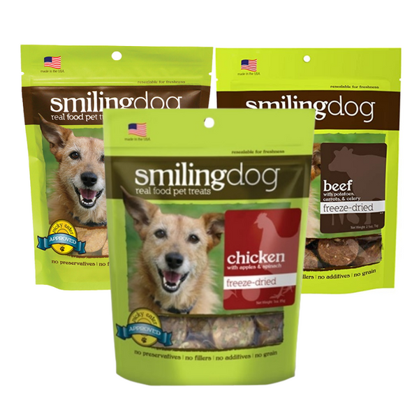 Herbsmith Smiling Dog Freeze-Dried Dog Treat 2.5oz