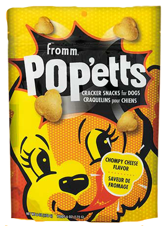 Fromm Pop'etts 6oz Dog Treat Chompy Cheese - Paw Naturals