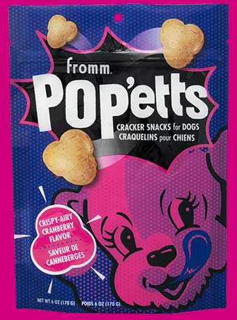 Fromm Pop'etts 6oz Dog Treat Crispy-Airy Cranberry - Paw Naturals