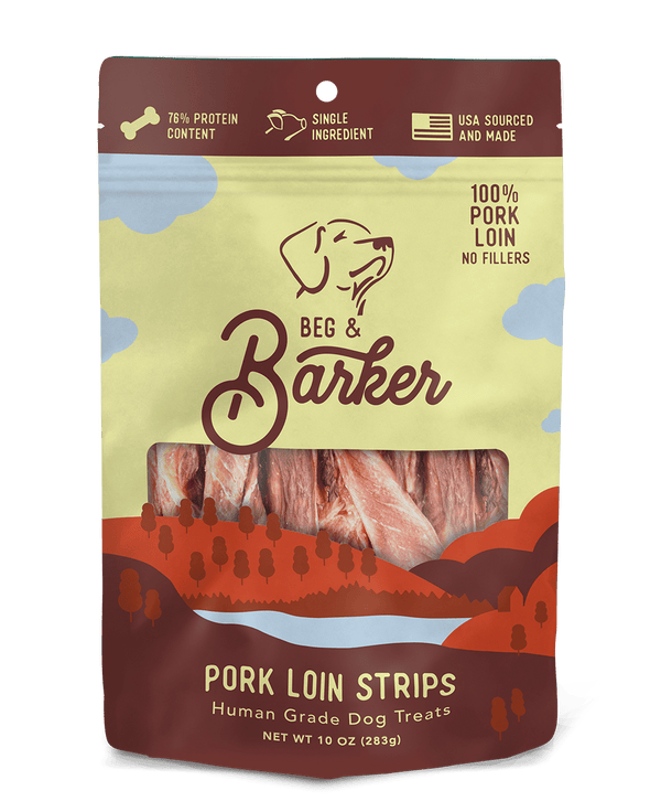 Beg & Barker Pork Loin Strips Jerky Dog Treats