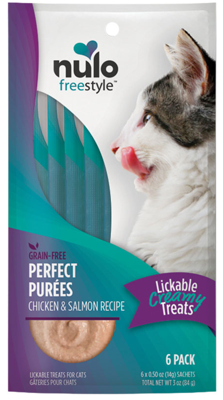 Nulo Freestyle Puree Grain-Free Cat Treat 3oz 6pk Chicken & Salmon - Paw Naturals