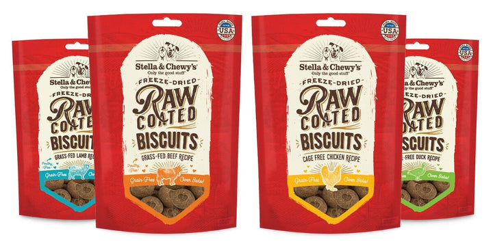 Stella & Chewy's Raw-Coated Baked Dog Biscuit 9oz - Paw Naturals