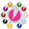 Red Dingo Enamel Pet ID Tag - 1ZF - Flash Black / Large - Paw Naturals