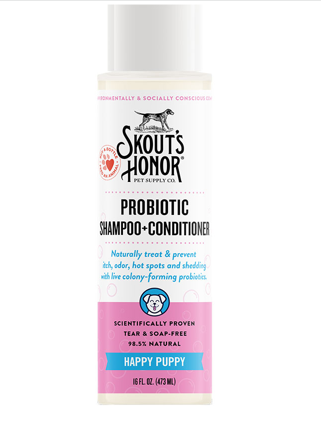 Skout's Honor Probiotic Shampoo + Conditioner Happy Puppy 16oz