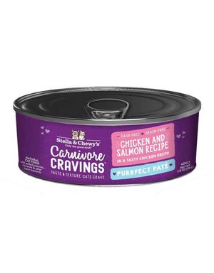 Stella & Chewy's Carnivore Cravings Purrfect Pate Canned Cat Food Kitten - Chicken & Salmon / 2.8oz - Paw Naturals