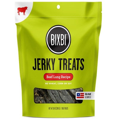 Bixbi Jerky Original Beef Lung 10oz Dog Treat