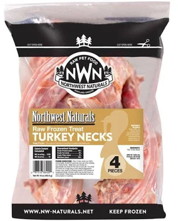 Northwest Naturals Raw Frozen Necks Turkey 4pk - Paw Naturals