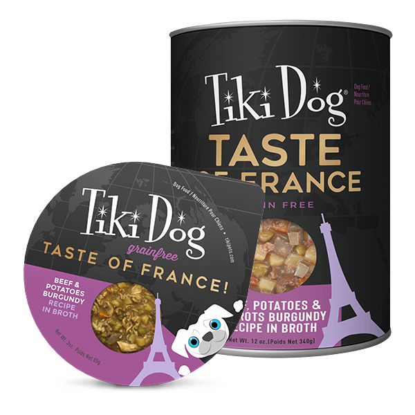 Tiki Pet Taste Of The World Canned Dog Food France Beef / 12oz - Paw Naturals