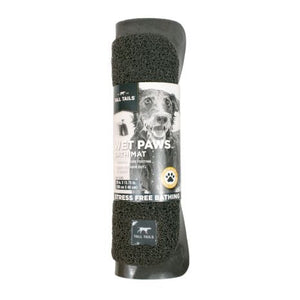 Tall Tails Wet Paw Bath Grooming Mat in Charcoal - Paw Naturals