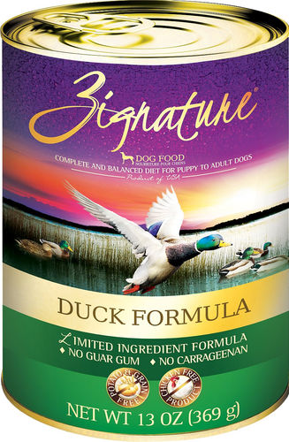 Zignature Duck 13oz Canned Dog Food - Paw Naturals